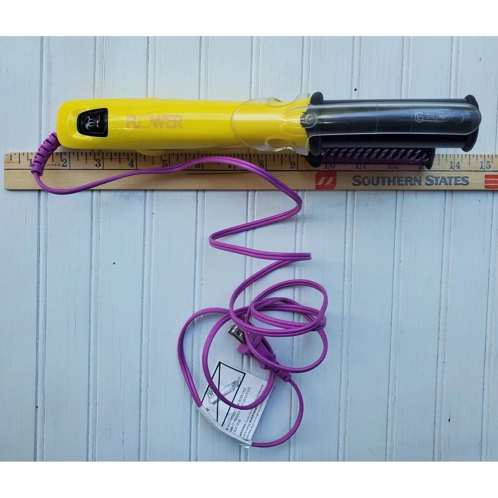 Flower Beauty InStyler Ionic Pro Rotating Iron Yellow Purple FLISE-01 00707